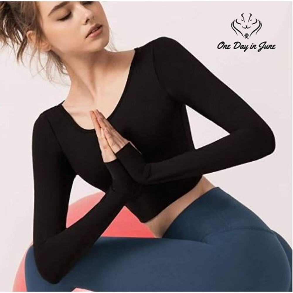 As Rose Rich Long Sleeve Crop Top Size S